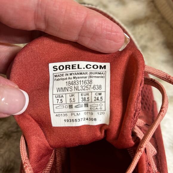 Sorel Women Out and About Sneakers Red/Rust Size 8 - Picture 5 of 5